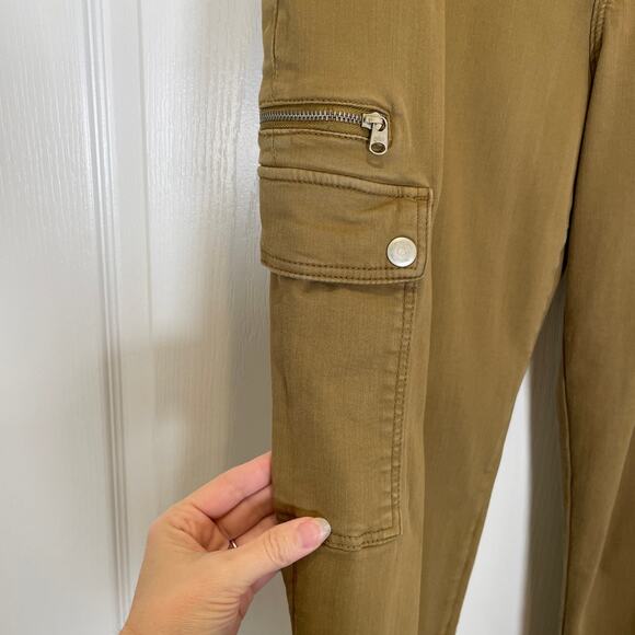 Mavi Urban Outfitters Denise High Rise Cargo Pants Tan Tapered 30 - Picture 3 of 7